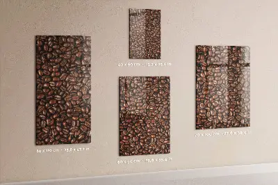 Magnetic glass dry erase board Coffee beans