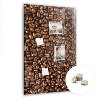 Magnetic glass dry erase board Coffee beans