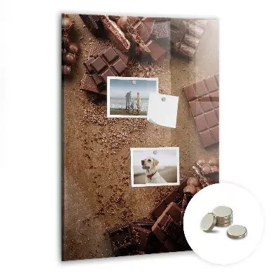 Chocolate bar magnet board