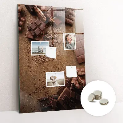 Chocolate bar magnet board
