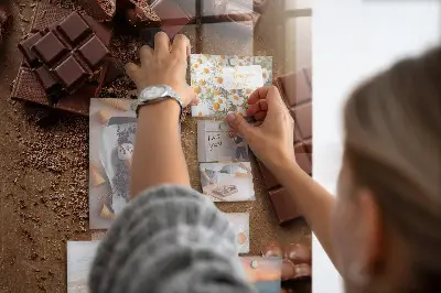 Chocolate bar magnet board