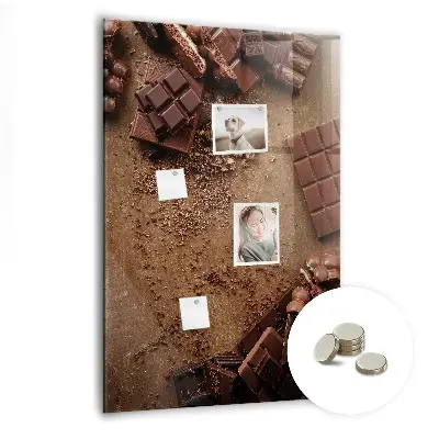 Chocolate bar magnet board