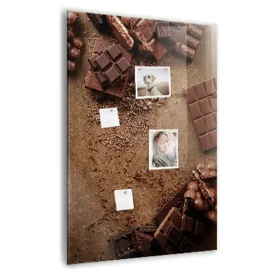 Chocolate bar magnet board