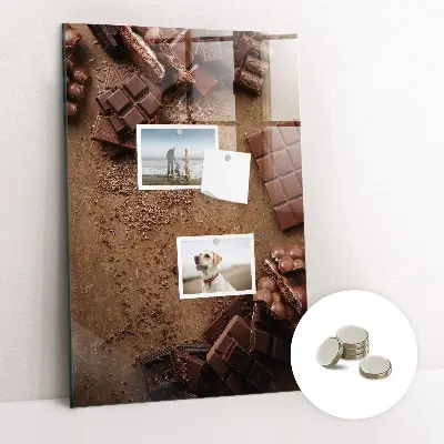 Chocolate bar magnet board