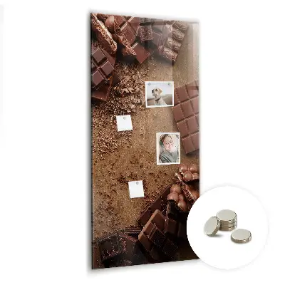 Chocolate bar magnet board