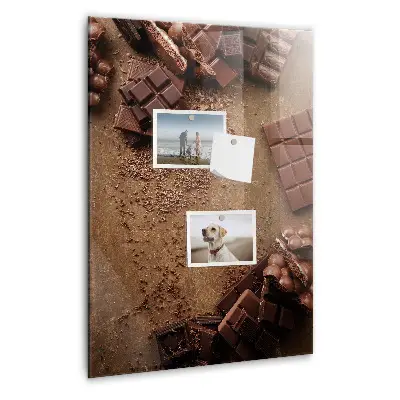 Chocolate bar magnet board