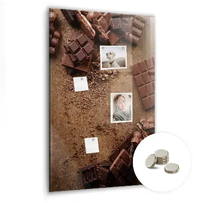 Chocolate bar magnet board