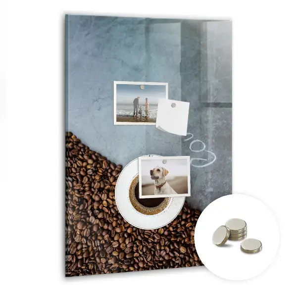 A Cup of Coffee magnetic wall board