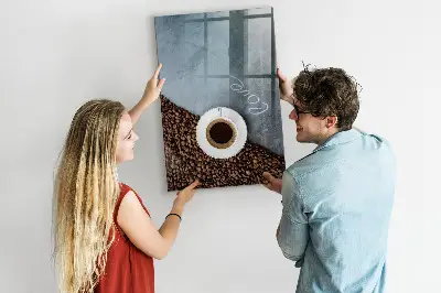A Cup of Coffee magnetic wall board