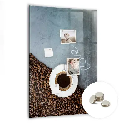 A Cup of Coffee magnetic wall board