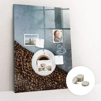 A Cup of Coffee magnetic wall board