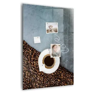 A Cup of Coffee magnetic wall board