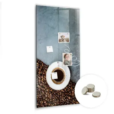 A Cup of Coffee magnetic wall board
