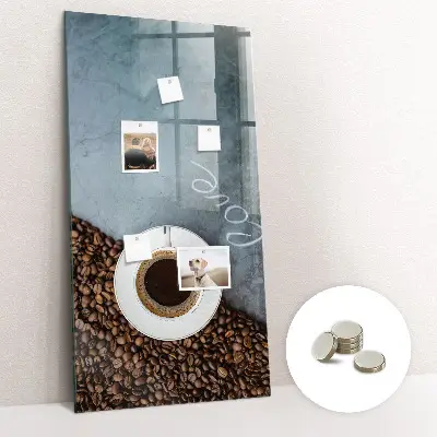 A Cup of Coffee magnetic wall board