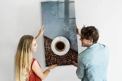 A Cup of Coffee magnetic wall board