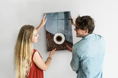 A Cup of Coffee magnetic wall board