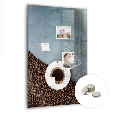 A Cup of Coffee magnetic wall board