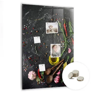 Magnetic glass dry erase board Spice composition
