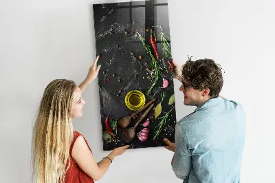 Magnetic glass dry erase board Spice composition