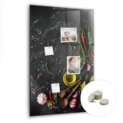 Magnetic glass dry erase board Spice composition