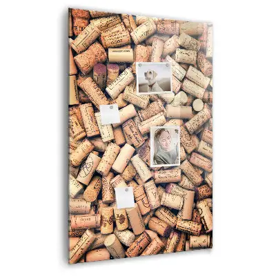 Magnetic wine cork display board