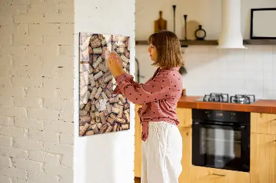 Magnetic wine cork display board