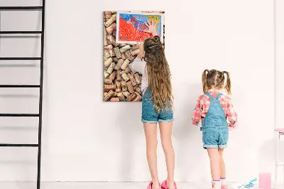 Magnetic wine cork display board
