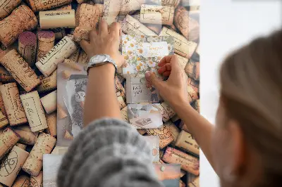 Magnetic wine cork display board