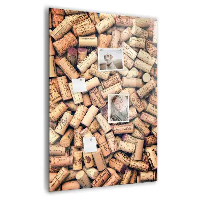 Magnetic wine cork display board
