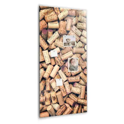 Magnetic wine cork display board