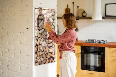 Magnetic wine cork display board