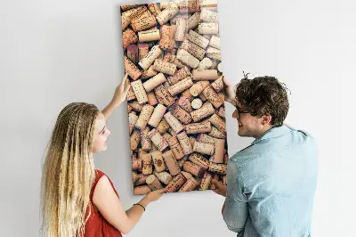 Magnetic wine cork display board