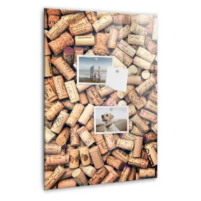 Magnetic wine cork display board
