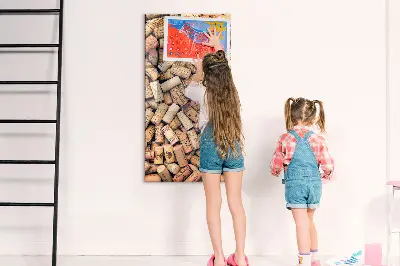 Magnetic wine cork display board