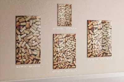 Magnetic wine cork display board