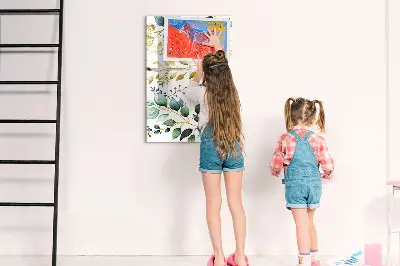Magnet board Flower pattern