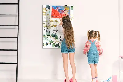 Magnet board Flower pattern