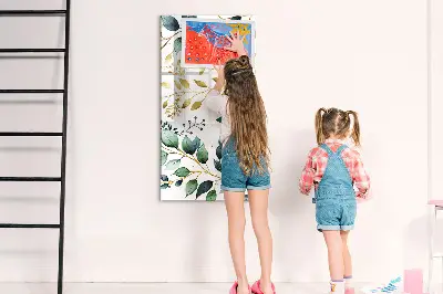 Magnet board Flower pattern