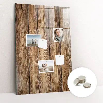 Magnetic board with wood texture