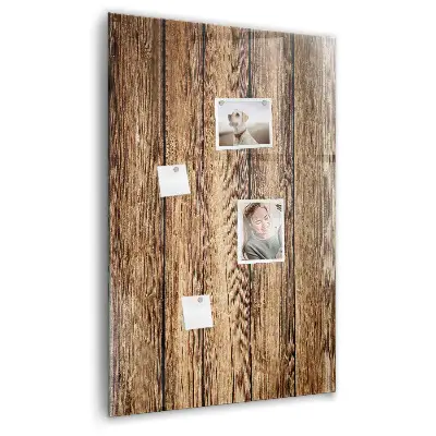 Magnetic board with wood texture