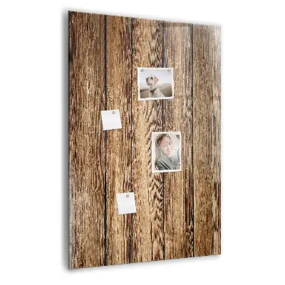Magnetic board with wood texture