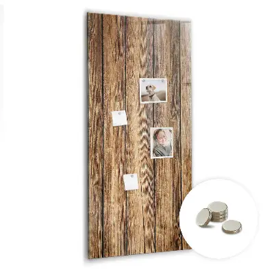 Magnetic board with wood texture