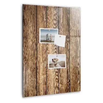 Magnetic board with wood texture