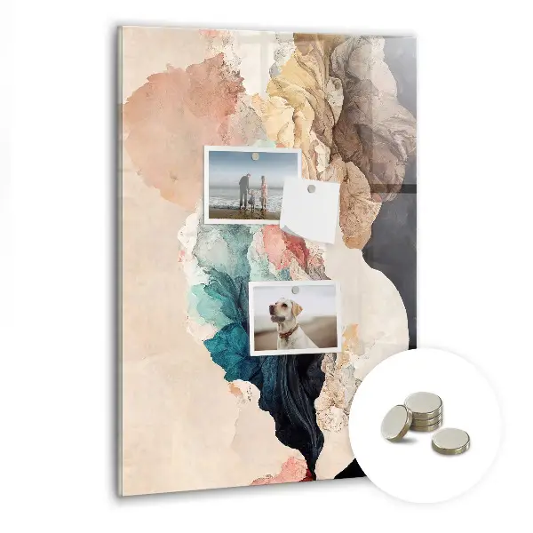 Magnetic wall board Abstract spots