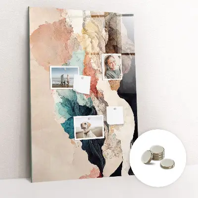 Magnetic wall board Abstract spots