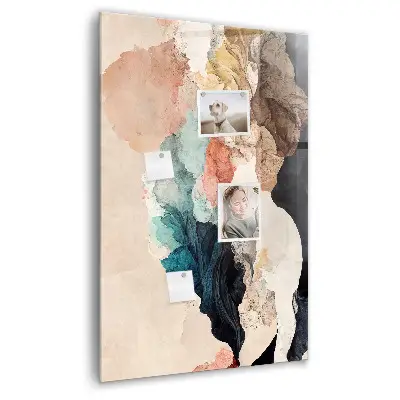 Magnetic wall board Abstract spots
