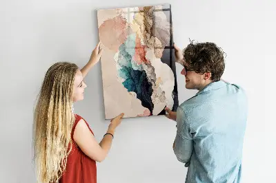 Magnetic wall board Abstract spots