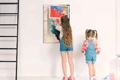 Magnetic wall board Abstract spots