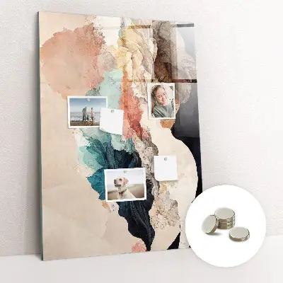 Magnetic wall board Abstract spots