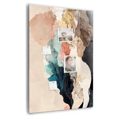 Magnetic wall board Abstract spots